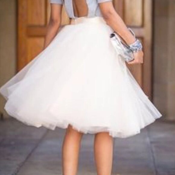 Etsy Custom Ivory Tulle Skirt - Picture 4 of 5